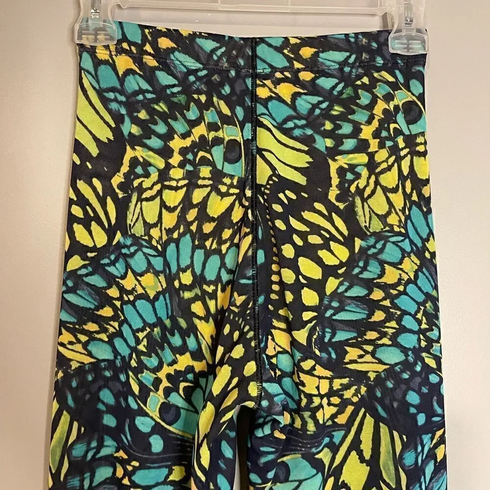 Yitty by Lizzo Mesh Me Smoothing High Waist Legging in Bright Ass Blue Buttafly